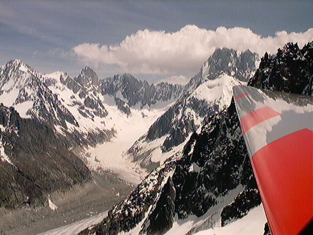 mont blanc en planeur